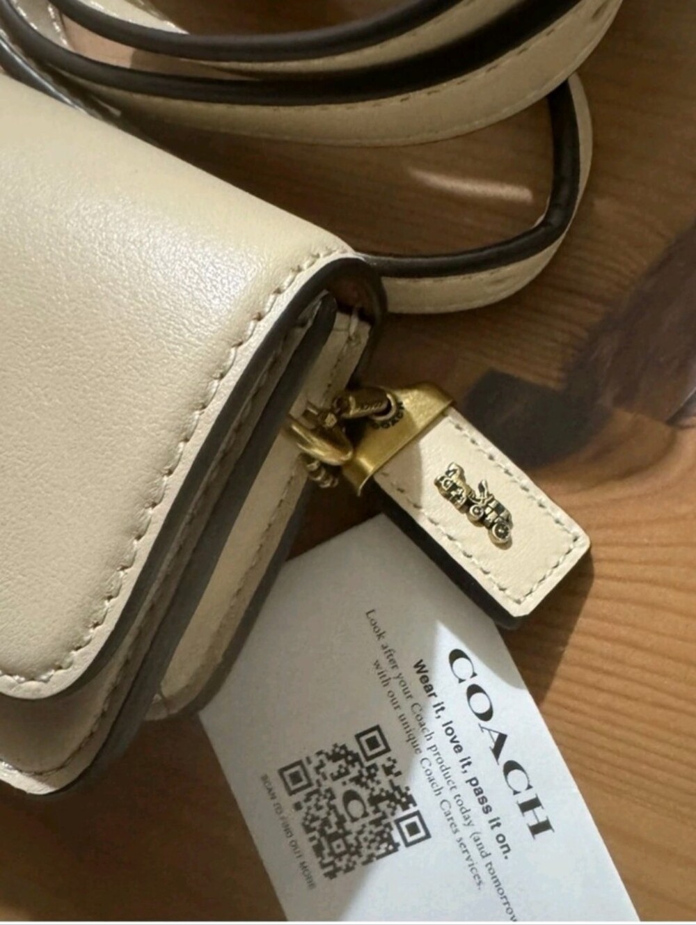❤️Bandit Card Case Belt Bag Chalk